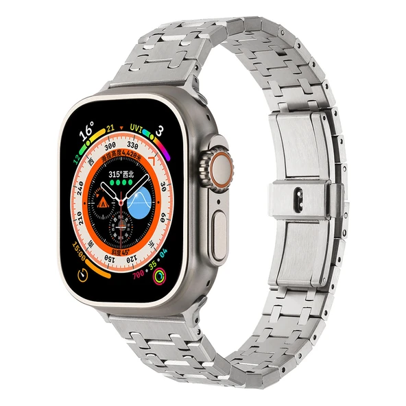 Apple Watch 7 41mm Zore KRD-83 Metal Kordon ürün görseli 1