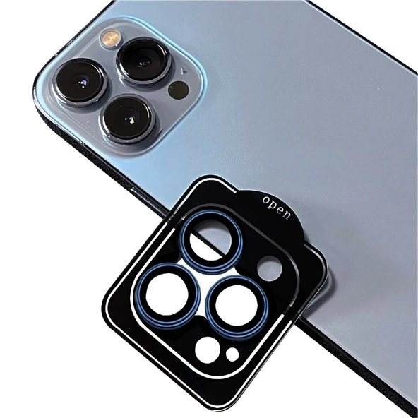 Apple iPhone 12 Pro Max Zore CL-11 Safir Parmak İzi Bırakmayan Anti-Reflective Kamera Lens Koruyucu ürün görseli 1
