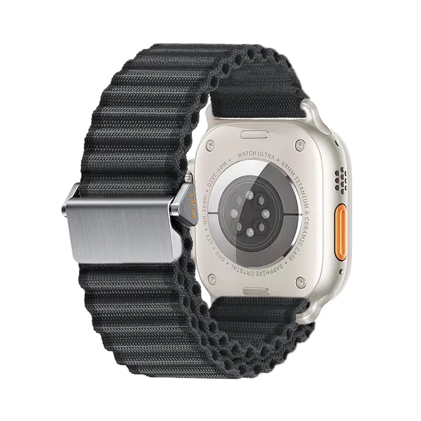 Apple Watch 42mm Zore KRD-123 Naylon Kumaş Hasır Örgülü Kordon ürün görseli 1
