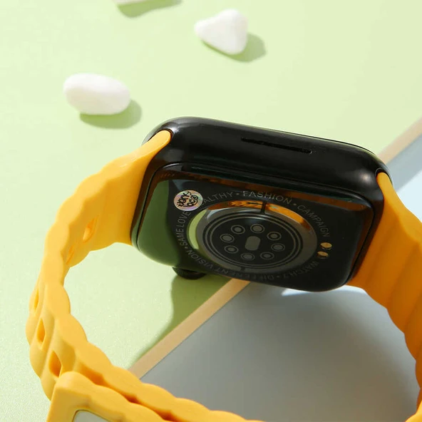 Apple Watch 44mm Zore KRD-73 Silikon Kordon - Resim 5