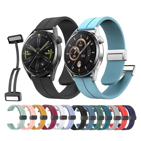 Gear S2 KRD-84 20mm Silikon Kordon - Resim 2