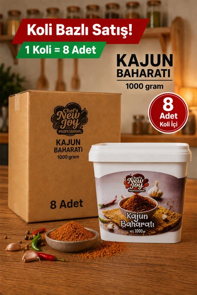 Kajun Baharatı 1000 G x 8 Adet - 1 Koli (Koli Bazlı Avantaj Paketi) ürün görseli 1