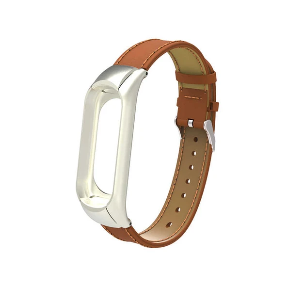 Xiaomi Mi Band 4 KRD-07 Deri Kordon - Resim 7