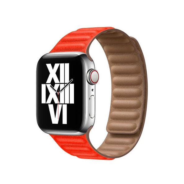 ​​​Apple Watch 40mm KRD-34 Deri Kordon - Resim 5