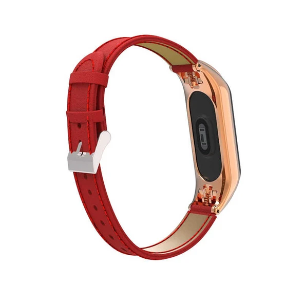 Xiaomi Mi Band 3 KRD-07 Deri Kordon - Resim 4