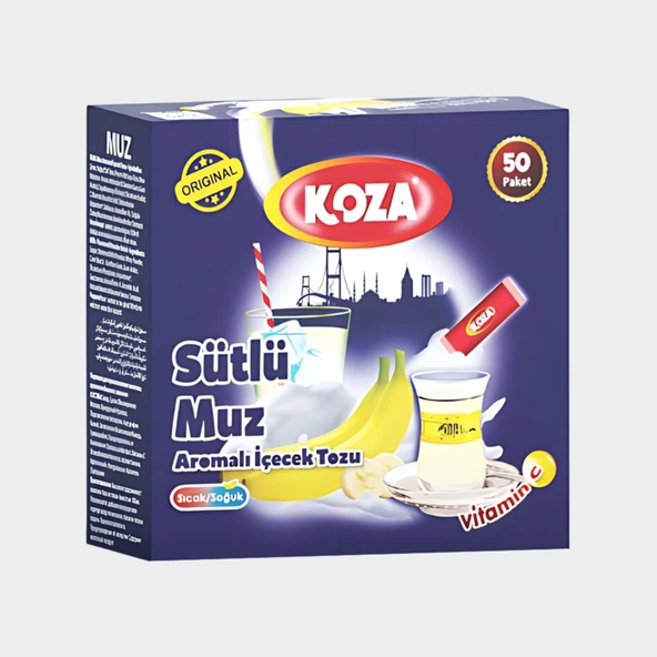 Tek Içimlik Muz Aro. Içecek Tozu (50 STİCK) ürün görseli 1