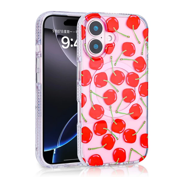 Apple iPhone 16 Kılıf M-safe Şarj Özellikli Zore Stilo Kapak ürün görseli 1