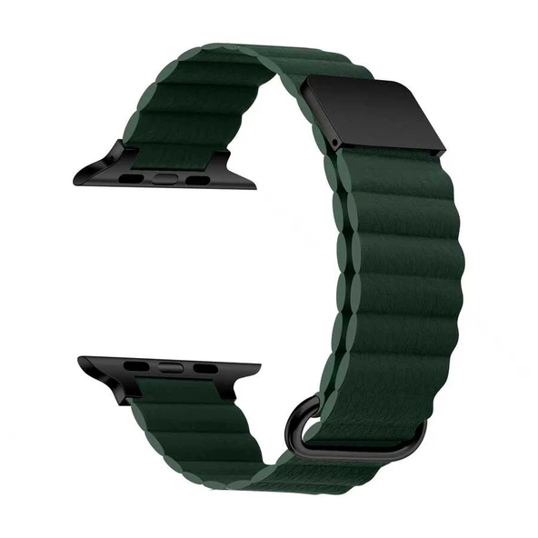 ​​​Apple Watch 7 45mm KRD-78 PU Deri Kordon Strap Kayış ürün görseli 1