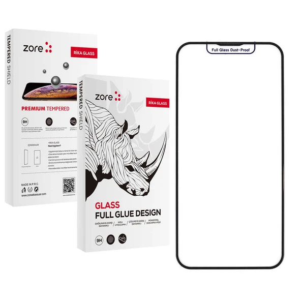 Apple iPhone 14 Pro Max Zore Rika Premium Temperli Cam Ekran Koruyucu ürün görseli 1