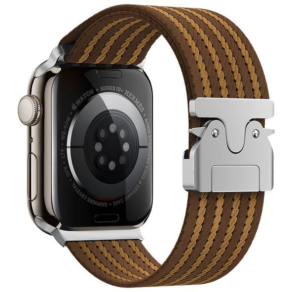 Apple Watch 42mm Zore KRD-133 Naylon Kumaş Hasır Örgülü Kordon ürün görseli 1