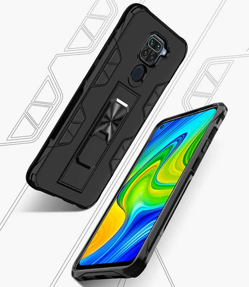 Xiaomi Redmi Note 9 Kılıf Zore Volve Kapak - Resim 3