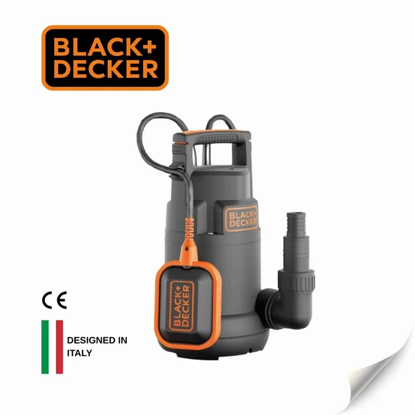 Black & Decker BXUP250PCE Dalgıç Pompa Temiz Su 6 mt 250 W ürün görseli 1