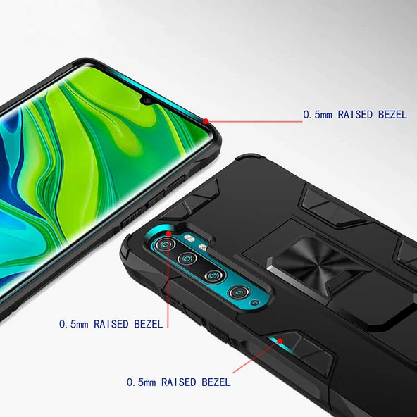Xiaomi Mi Note 10 Lite Kılıf Zore Volve Kapak - Resim 6