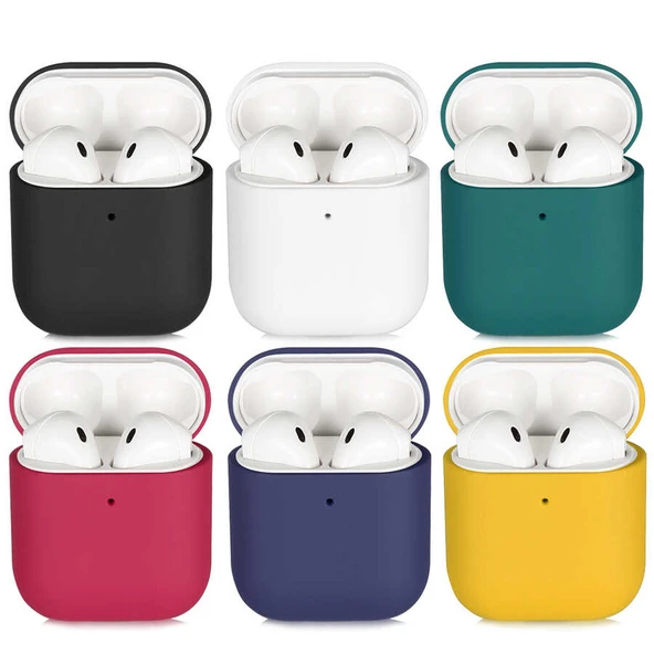 Apple Airpods Kılıf Zore Silk Silikon ürün görseli 1