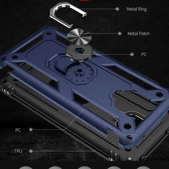 Xiaomi Redmi Note 9S Kılıf Zore Vega Kapak - Resim 4