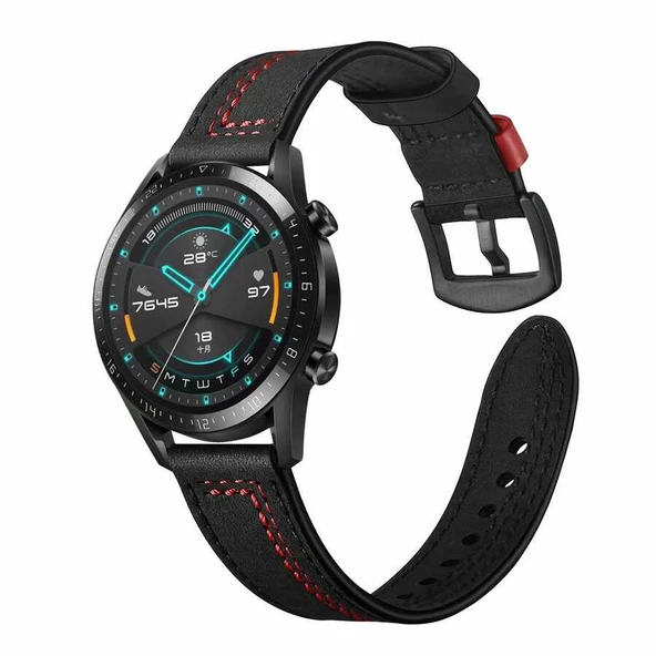 ​​Galaxy Watch 46mm (22mm) KRD-19 Deri Kordon ürün görseli 1