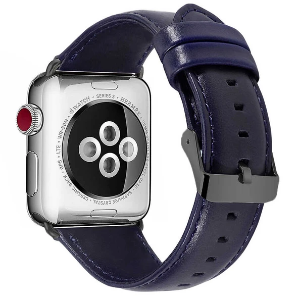 ​​​Apple Watch 38mm Luxury Leather Deri Kordon ürün görseli 1