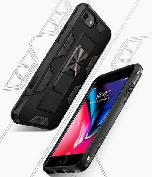 Apple iPhone 8 Kılıf Zore Volve Kapak - Resim 4