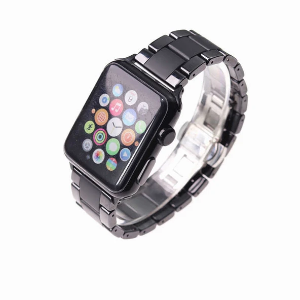 ​​​Apple Watch 40mm Mat Seramik Metal Kordon - Resim 12