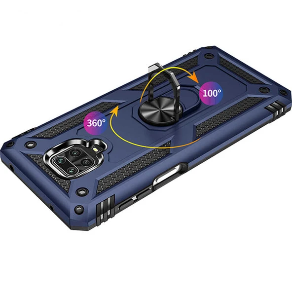 Xiaomi Redmi Note 9S Kılıf Zore Vega Kapak - Resim 7
