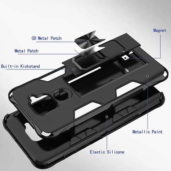 Xiaomi Redmi Note 9 Kılıf Zore Volve Kapak - Resim 5