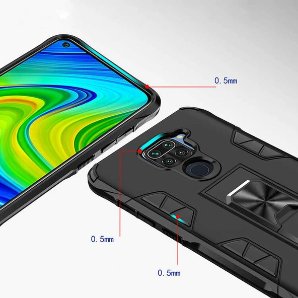 Xiaomi Redmi Note 9 Kılıf Zore Volve Kapak - Resim 7