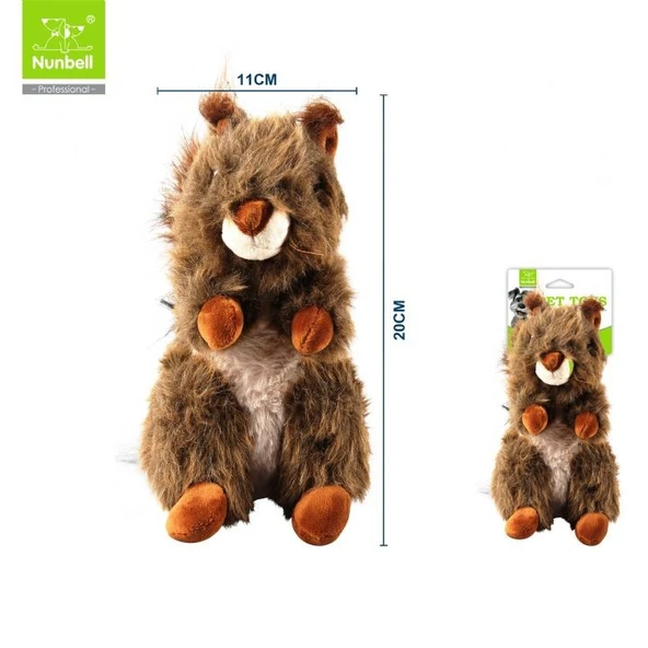 Nunbell Köpek Oyuncağı Peluş Sincap ürün görseli 1