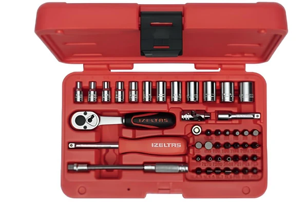 İzeltaş 1/4" Altı Köşe Lokma Anahtar Ve Bits Set 45 Parça ürün görseli 1
