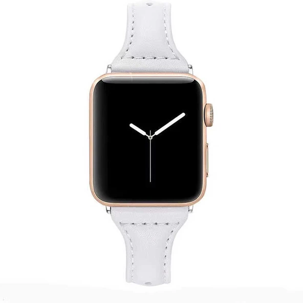 ​​​Apple Watch 44mm KRD-28 Deri Kordon - Resim 11