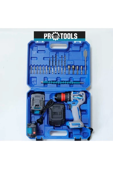 GVN PROTOOLS "2 in1" 48 V 10,000 mAh Akülü Şarjlı Matkap Bits Uçlu ve Mandren Başlıklı İki Fonksiyon Bir Arada ürün görseli 1