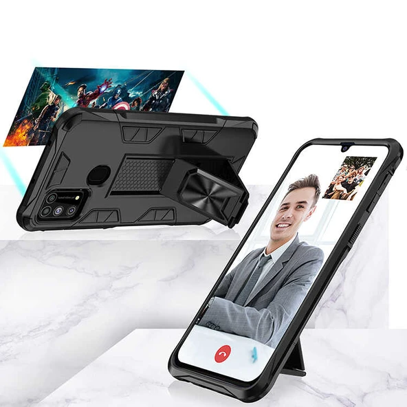 Galaxy M31 Kılıf Zore Volve Kapak - Resim 8