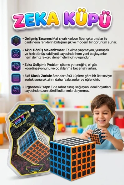 Meydan Okuyanlar İçin 5x5x5 Zeka Küpü Kübix! Hızlı Takılmayan Akıcı Renkli Eğitici Oyuncak ürün görseli 1