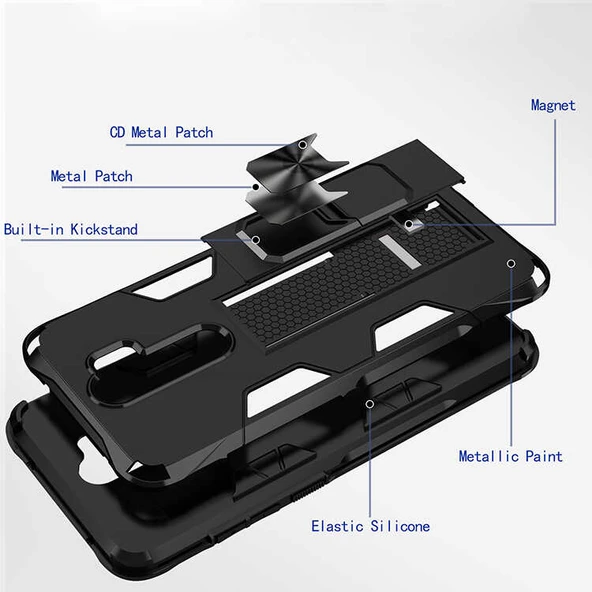 Xiaomi Redmi Note 8 Pro Kılıf Zore Volve Kapak - Resim 4