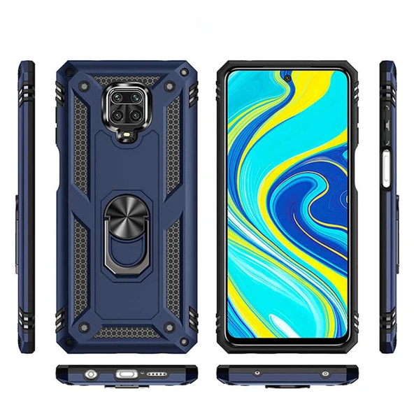 Xiaomi Redmi Note 9S Kılıf Zore Vega Kapak - Resim 6