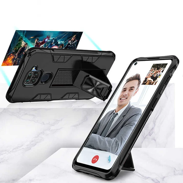 Xiaomi Redmi Note 9 Kılıf Zore Volve Kapak - Resim 10