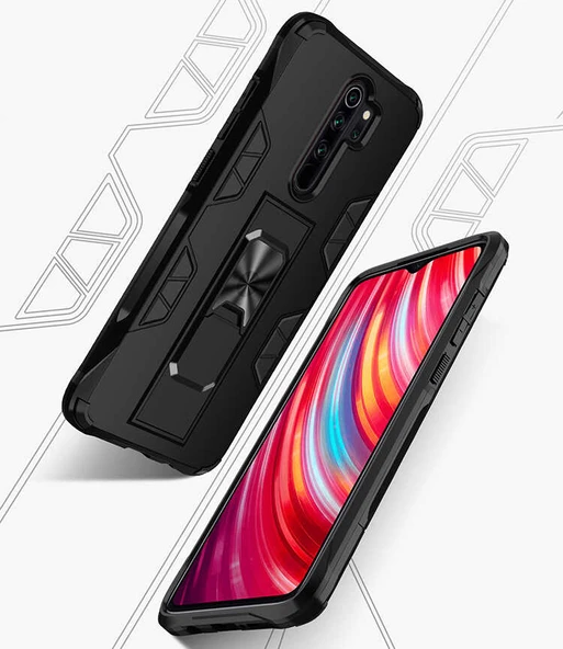 Xiaomi Redmi Note 8 Pro Kılıf Zore Volve Kapak - Resim 2