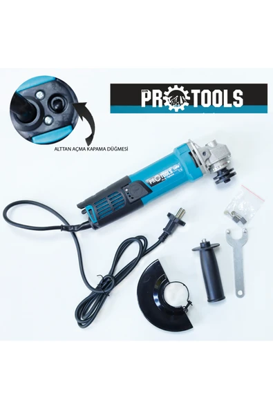 GVN PROTOOLS Profesyonel Avuç Taşlama (Spiral) Makinesi | Alttan Tetikli - 125 mm – Ergonomik ve Güçlü ürün görseli 1