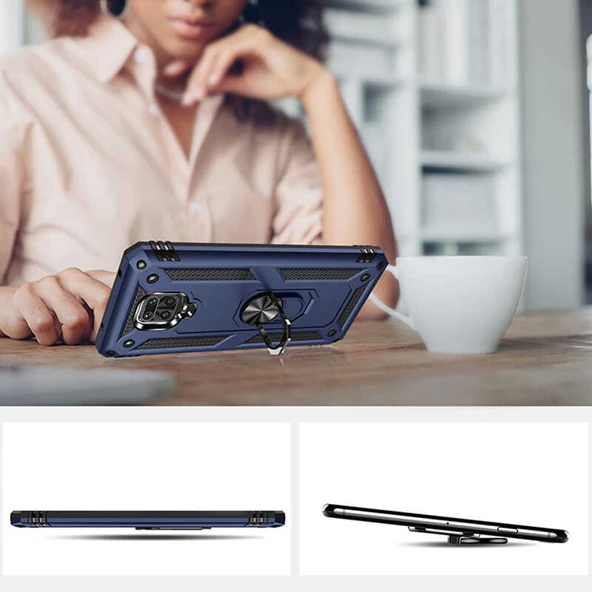 Xiaomi Redmi Note 9S Kılıf Zore Vega Kapak - Resim 5