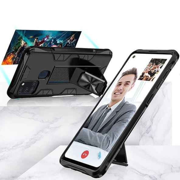Galaxy A21S Kılıf Zore Volve Kapak - Resim 9