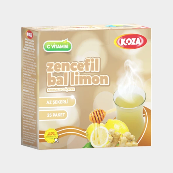 Az Şekerli Tek Içimlik Zencefil-Bal-Lim. Aro. Içecek Tozu (25 STİCK) ürün görseli 1