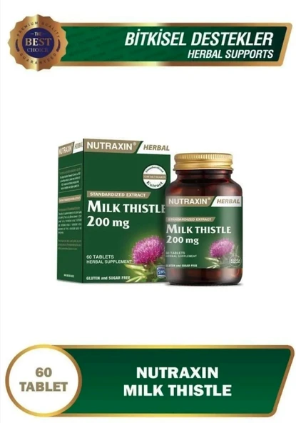 Nutraxin Milk Thistle 60 Tablet ürün görseli 1