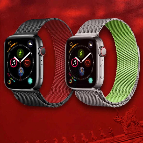 Apple Watch 44mm KRD-22 Metal Kordon - Resim 7