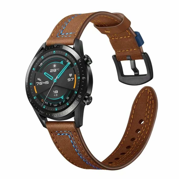 Gear S3 (22mm) KRD-19 Deri Kordon ürün görseli 1