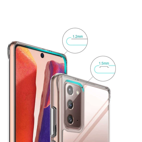 Galaxy Note 20 Kılıf Zore Gard Silikon - Resim 7