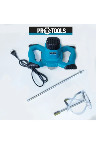 GVN PROTOOLS Çift Kollu Elektrikli Karıştırıcı - 1800 W - 6 Kademe – Harç, Boya, Alçı ve Yapı Kimyasalları için ürün görseli 1