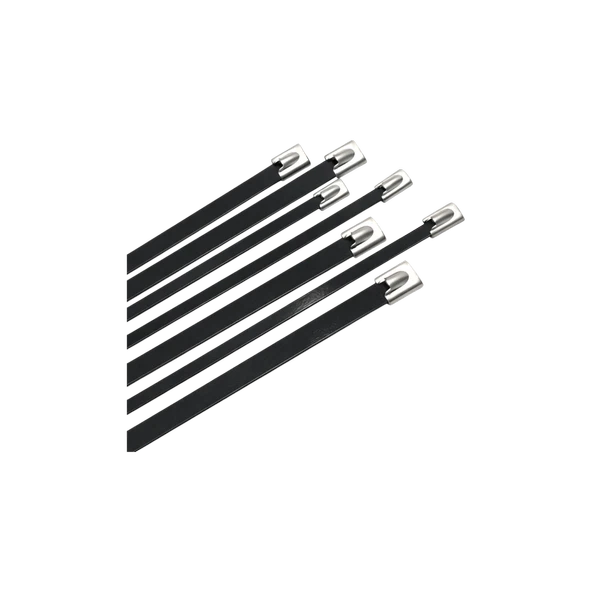 Gwest PVC MTL 200 HD Pvc Kaplı Paslanmaz Çelik Kablo Bağı 200x7.9 mm 100 Adet ürün görseli 1