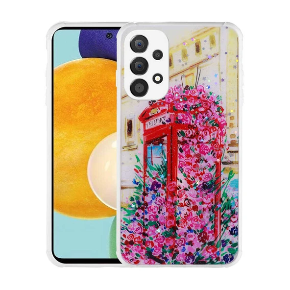 Galaxy A32 4G Kılıf Simli Desenli Kamera Korumalı Parlak Zore Popy Kapak ürün görseli 1