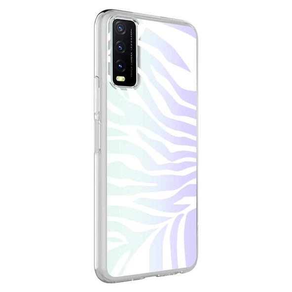 Vivo Y20 Kılıf Zore M-Blue Desenli Kapak ürün görseli 1