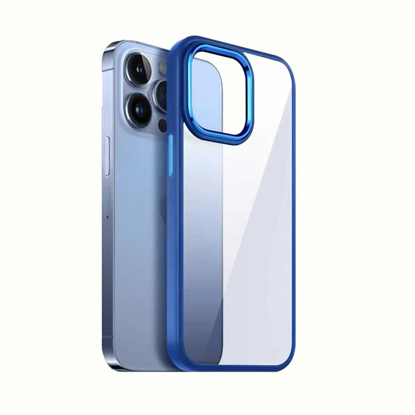 Apple iPhone 13 Pro Kılıf Zore Krom Kapak - Resim 4