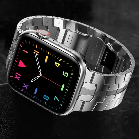 ​​​Apple Watch 7 45mm KRD-63 Metal Kordon - Resim 12